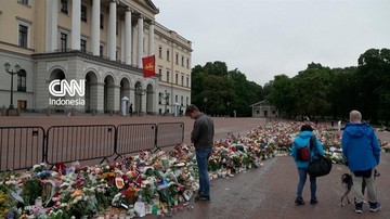 Norwegia Berduka, Warga Hormati Raja Harald V dengan Rangkaian Bunga