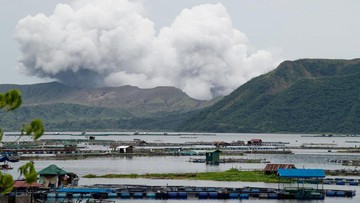 Erupsi Freatomagmatik Gunung Taal, 107 Warga Dievakuasi