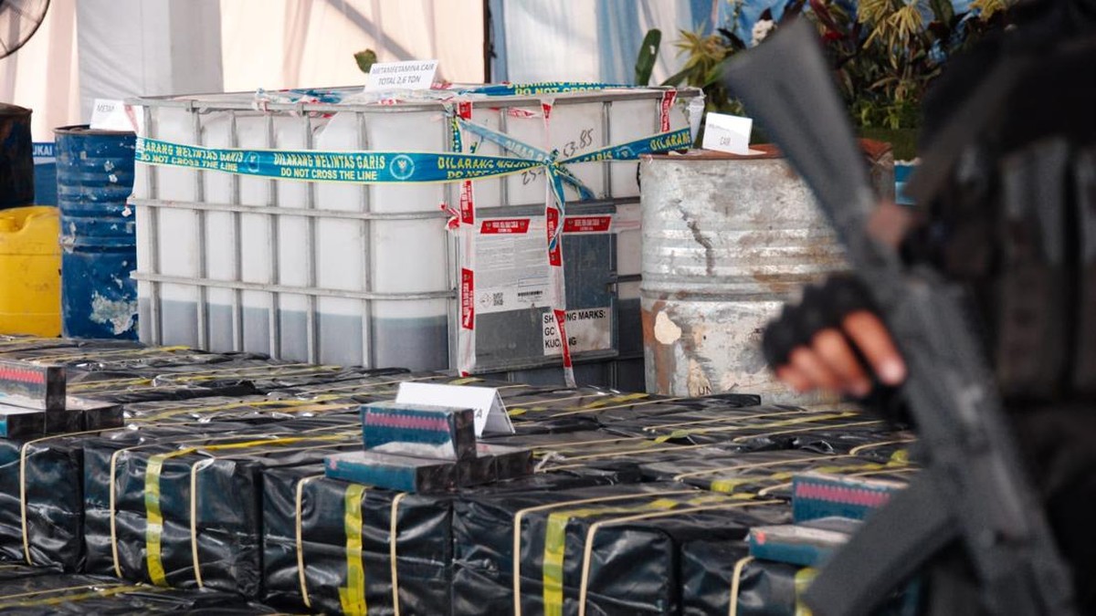 Bea Cukai Gagalkan Penyelundupan 2,6 Ton Sabu Cair Saat HUT RI ke-81
