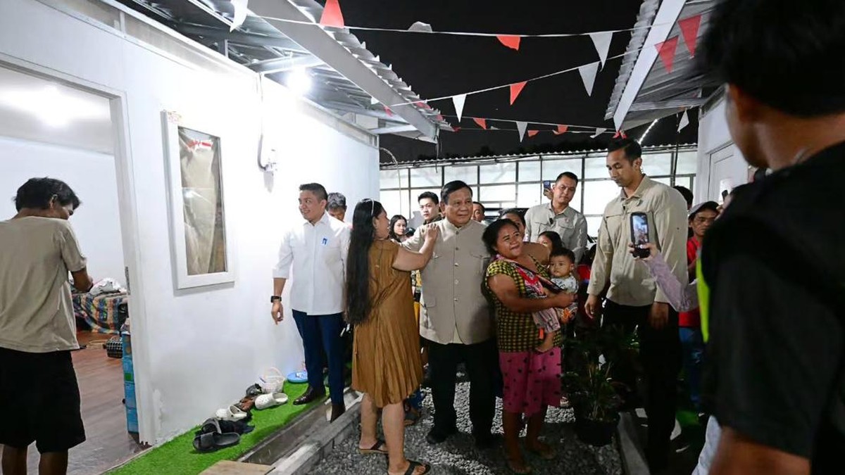 Presiden Prabowo Kunjungi Hunian Baru Warga Relokasi Senen Jakarta