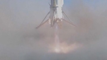 China Uji Pendaratan Vertikal Pendorong Roket Orbital