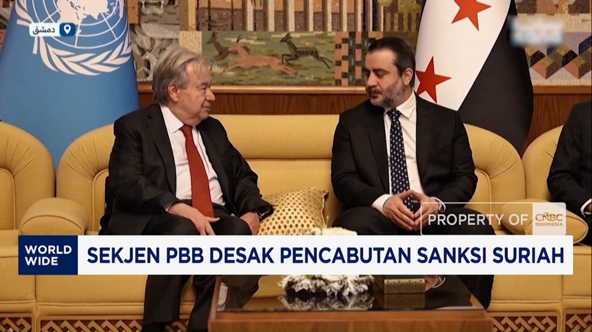 Desakan Pencabutan Sanksi Suriah: Guterres Minta Dunia Bergerak Cepat
