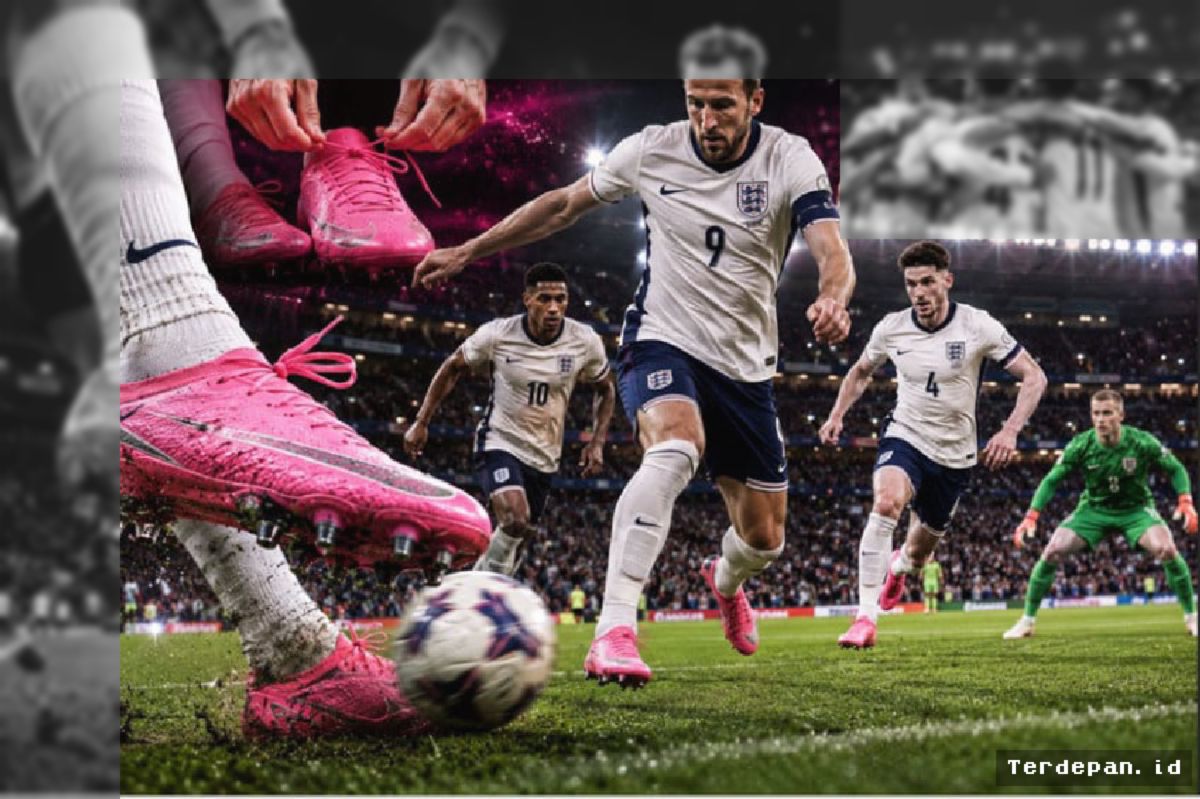 Terungkap, Sepatu Pink Timnas Inggris Ditenagai Teknologi Adaptif Masa Depan