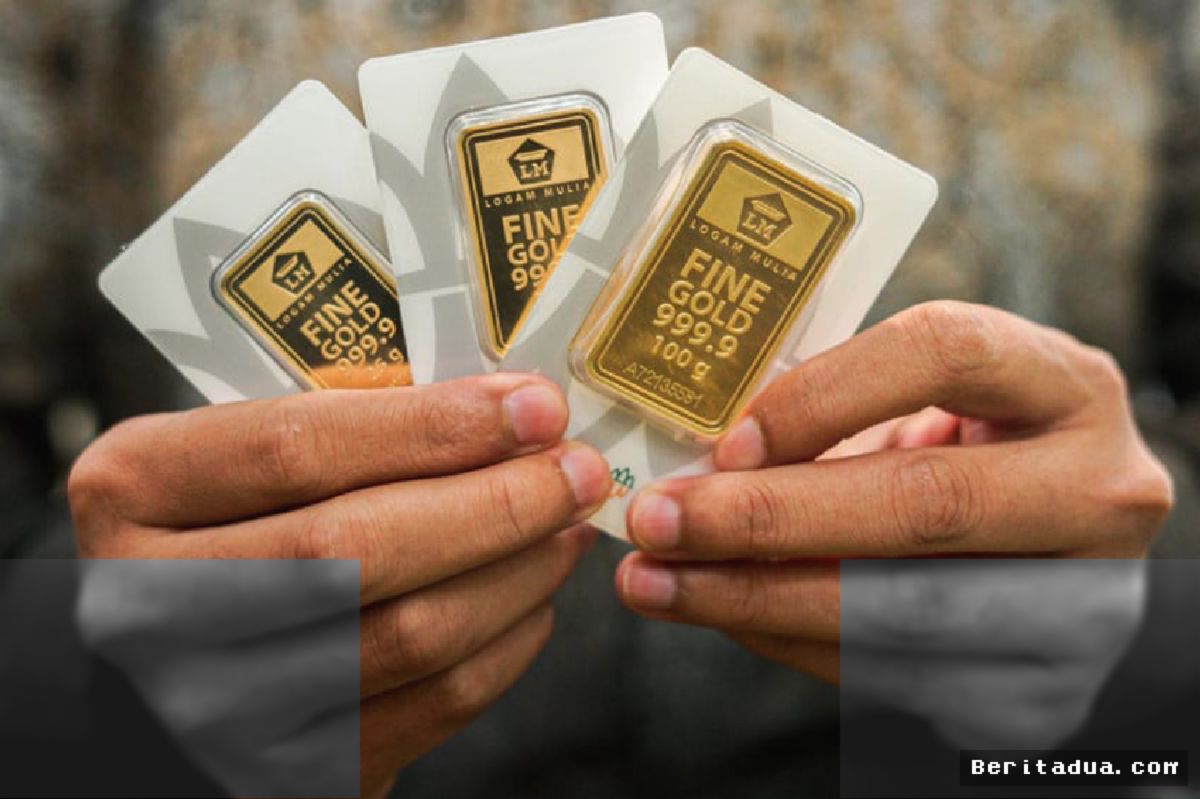 Harga Emas Antam Anjlok Rp14 Ribu per Rabu 8 Juli 2026