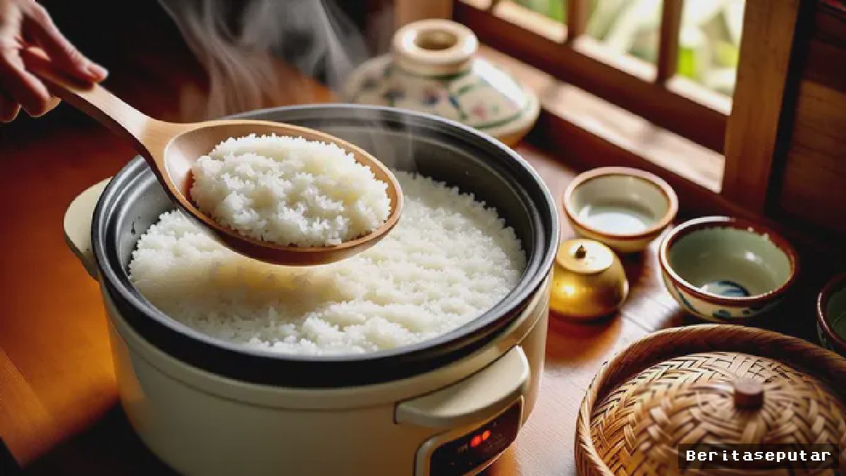 Langkah Sederhana Memasak Ketan di Magic Com