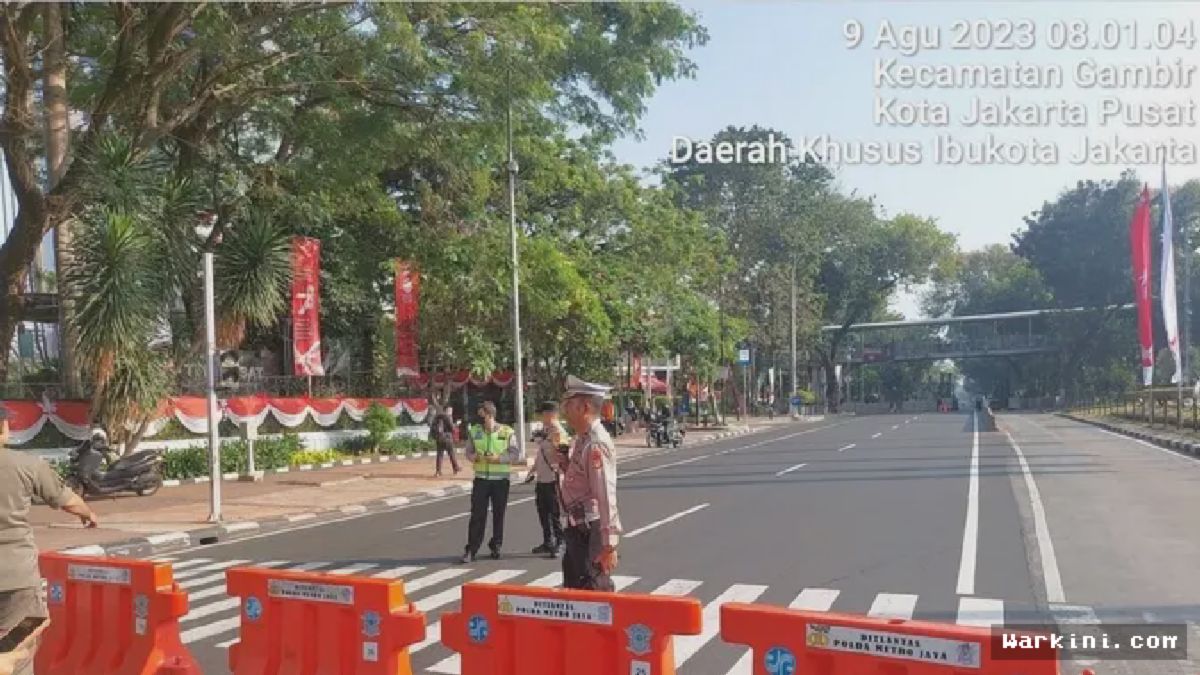 Demo Buruh Bikin Medan Merdeka Jadi Labirin, Polisi Terapkan Rekayasa Lalu Lintas