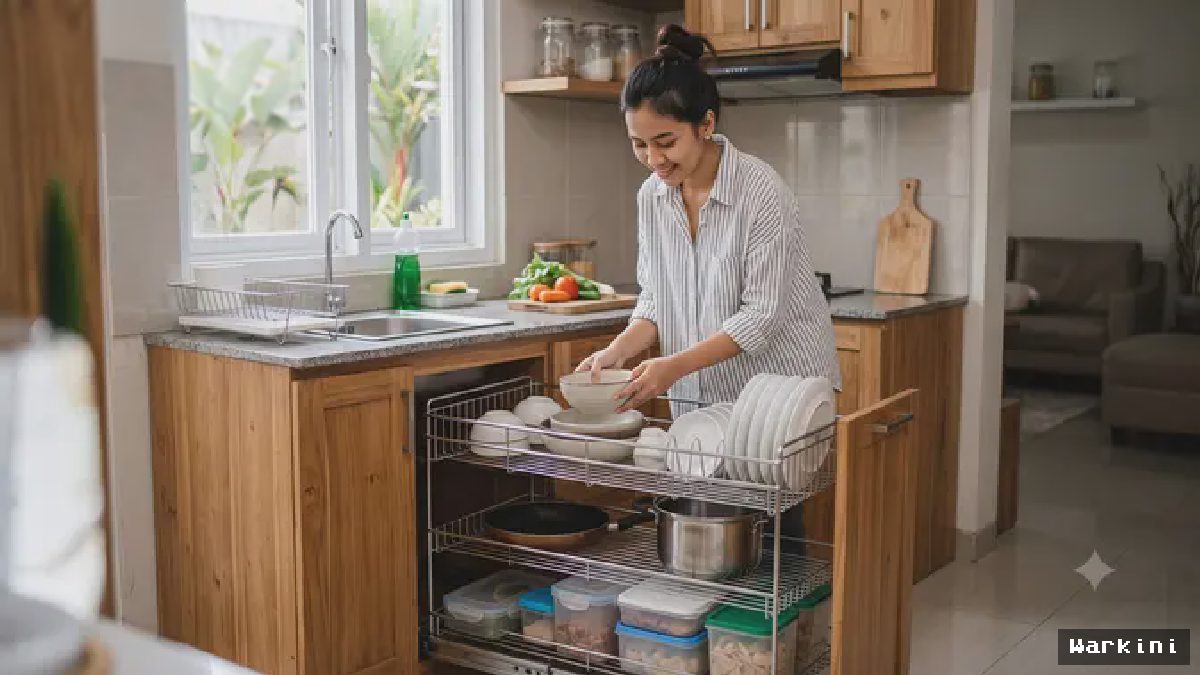 Rak Piring Tarik: Revolusi Dapur Rapi dan Modern