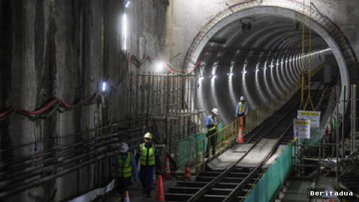 Terowongan Utara MRT Bundaran HI-Kota Rampung Dikerjakan