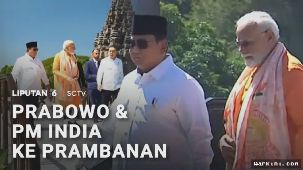 Prabowo dan Modi Resmikan Proyek Konservasi Candi Prambanan