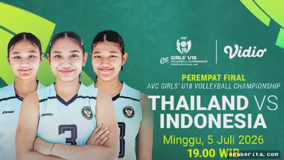 Jakarta — Pertandingan krusial perempat final AVC Girls’ U18 Championship mempertemukan dua