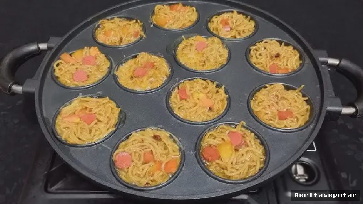 Mengintip Racikan Omelet Mie Mini, Sarapan Cepat yang Kian Digemari