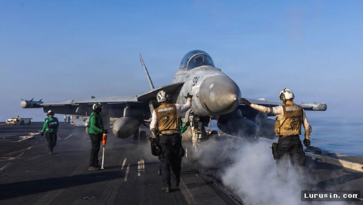 AS Balas Serangan Iran, Hantam 80 Target di Selat Hormuz