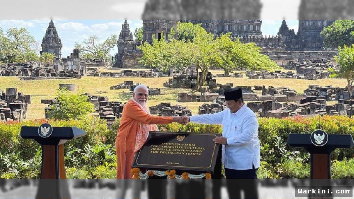 Prabowo & PM Modi Resmikan Proyek Epik Restorasi Prambanan