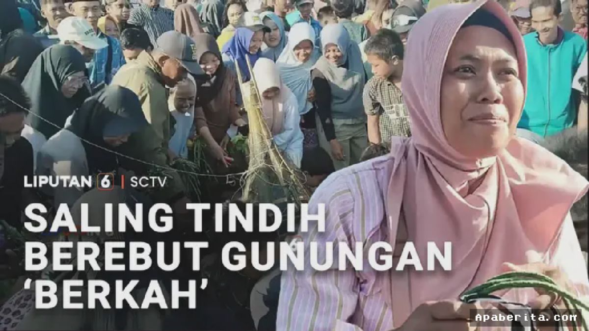 Saling Tindih Berebut Gunungan 'Berkah' di Yogyakarta, Ribuan Warga Padati Alun-Alun