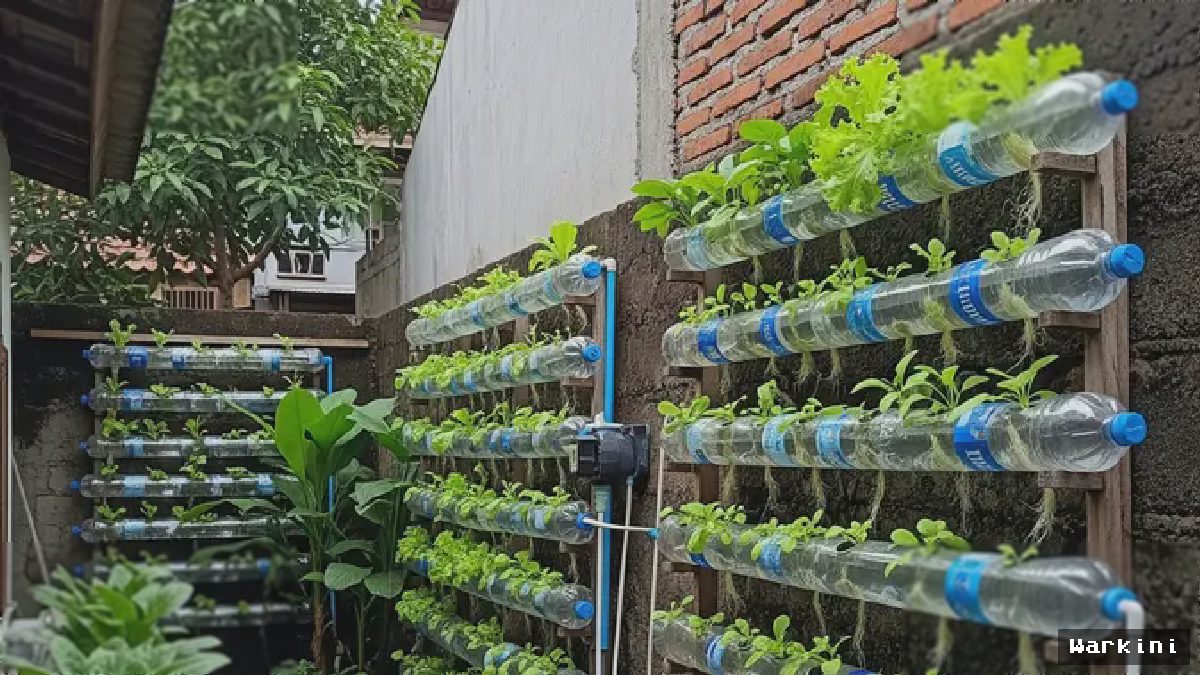 Sulap Botol Bekas Jadi Kebun Hidroponik di Rumah