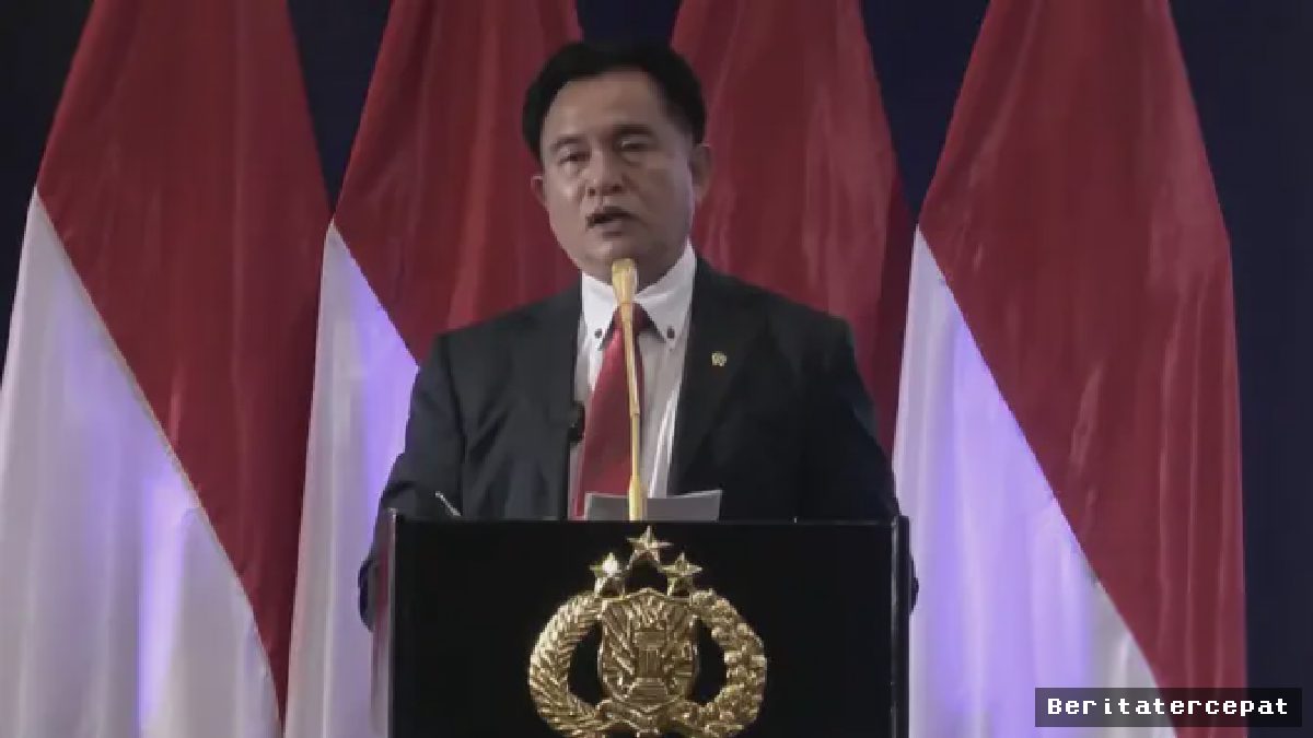 Yusril Tekankan Sinergi Penegakan Hukum di Rapat Teknis Polri