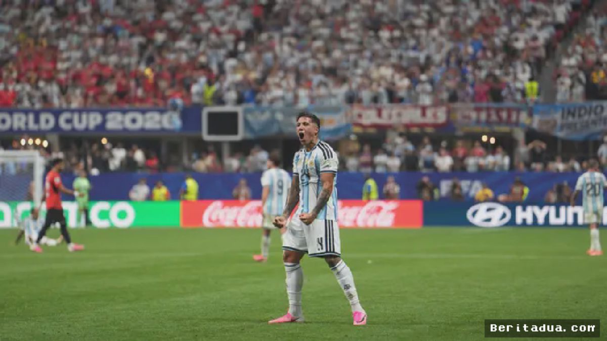 Argentina Vs Mesir: Enzo Fernandez Cetak Gol Ketiga, Argentina Melaju Mulus