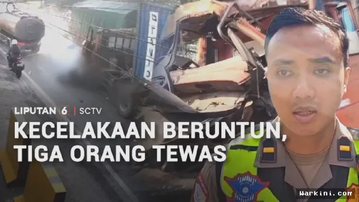 Pasuruan — Truk Kontainer Tabrak Pemotor, 3 Tewas 5 Luka Parah