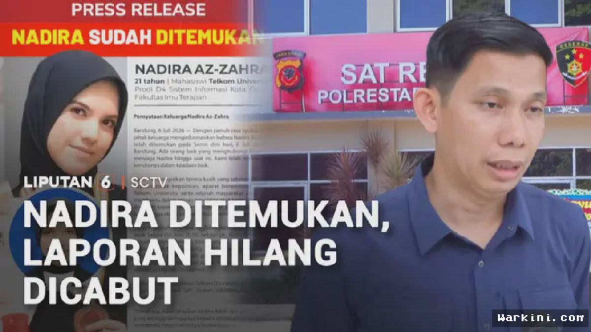 Bandung — Nadira Az-Zahra Ditemukan Selamat, Laporan Hilang Dicabut