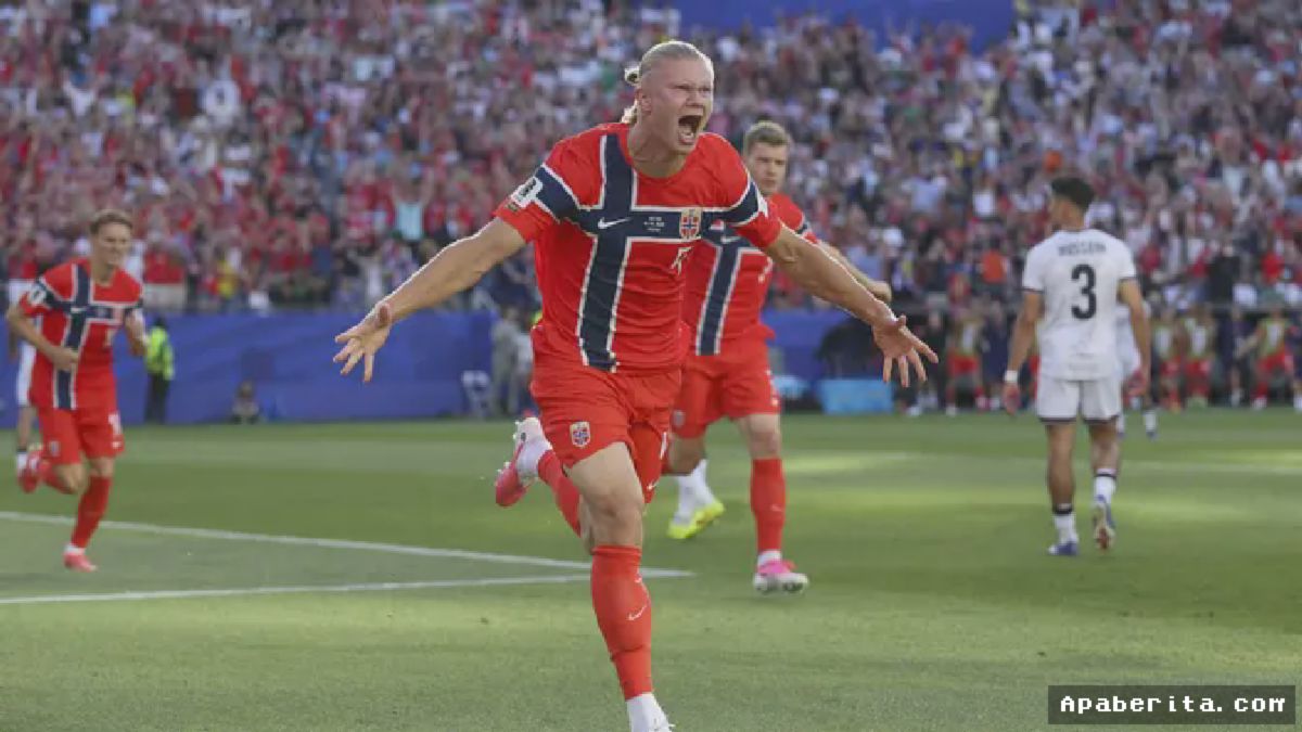 Norwegia Gilas Irak 6-0, Haaland Hattrick di Piala Dunia 2026