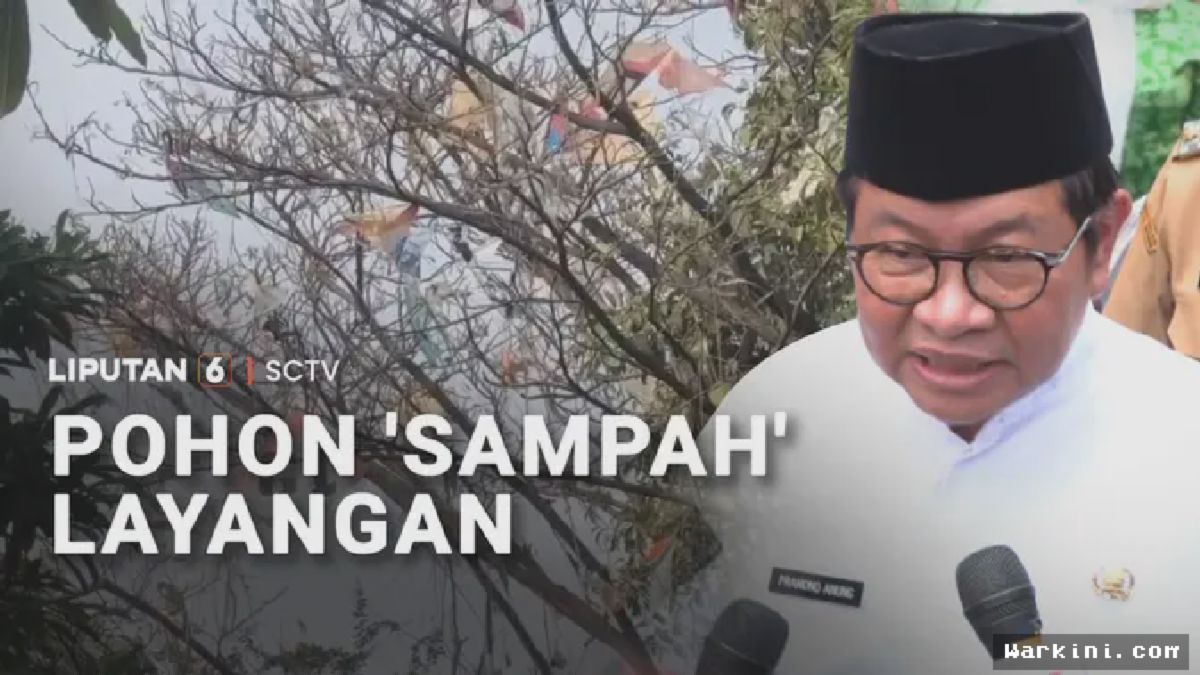 JAKARTA — Layangan Putus Ubah Pohon Jadi Gunung Sampah Dadakan