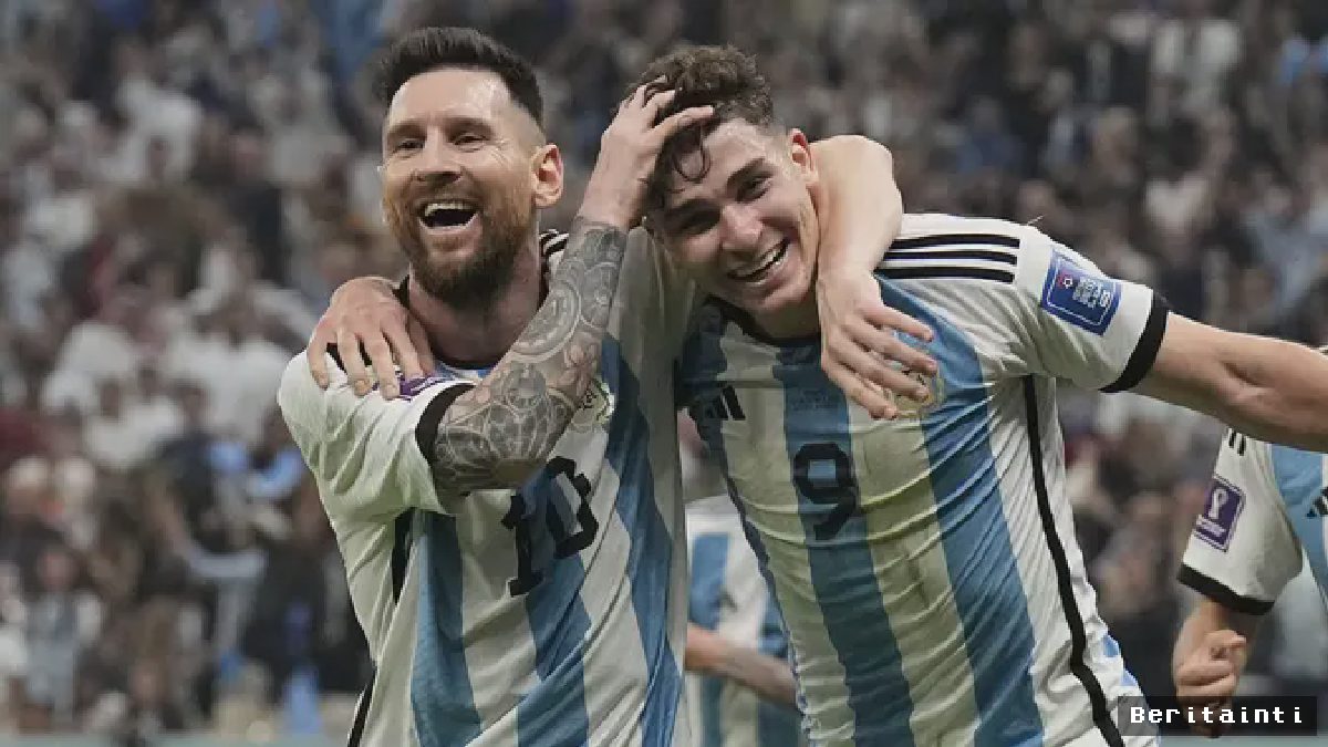 Argentina Hajar Kroasia 3-0, Messi dan Alvarez Bawa La Albiceleste ke Final