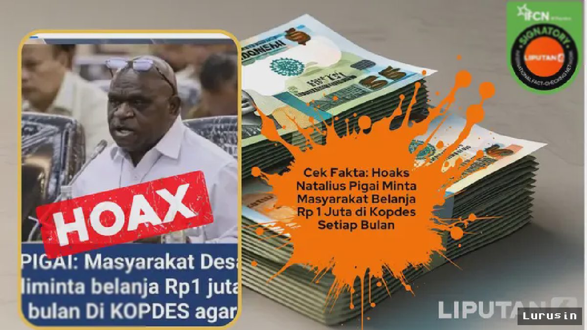 Klaim Natalius Piga Wajibkan Belanja Rp 1 Juta di Kopdes Adalah Hoaks