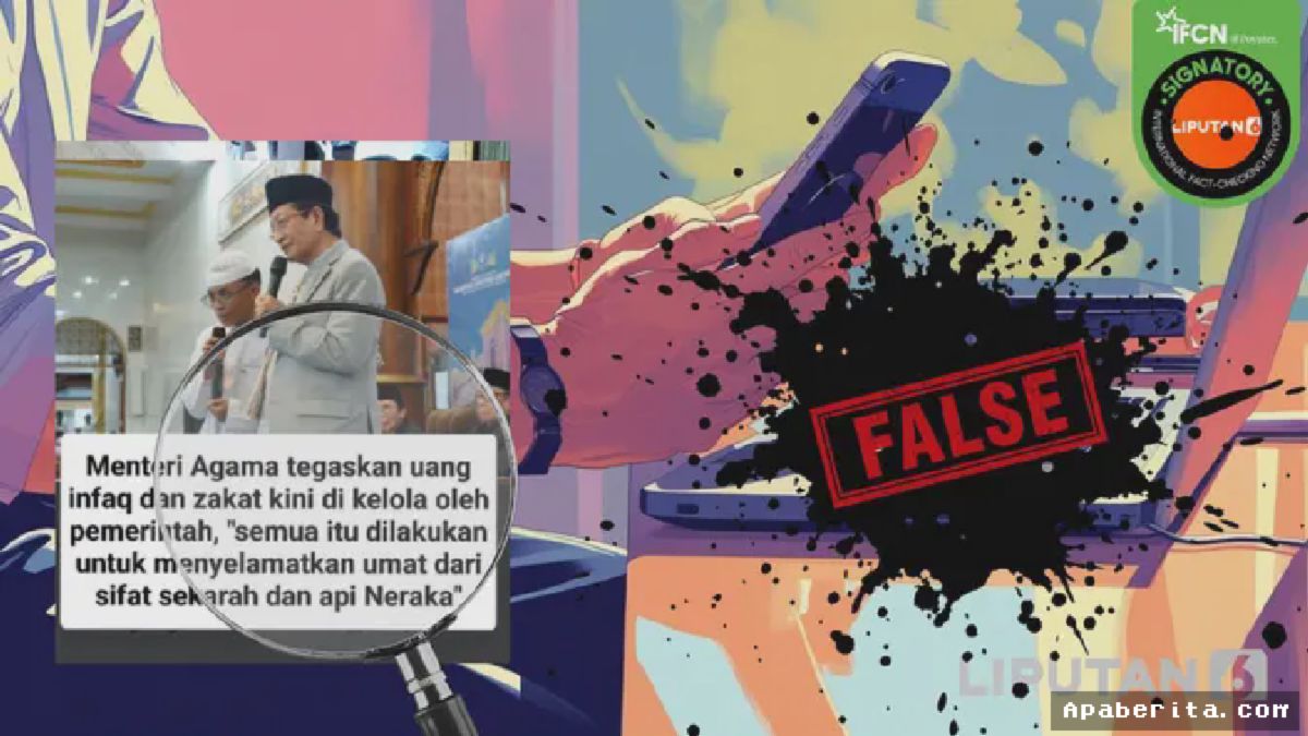 Cek Fakta: Menag Sebut Zakat-Infak Dikelola Pemerintah Demi Selamatkan Umat adalah Hoaks