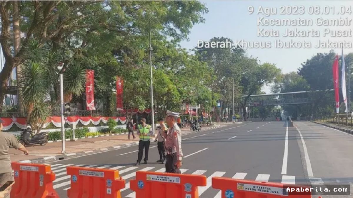 Polisi Terapkan Rekayasa Lalu Lintas di Medan Merdeka Saat Demo Buruh