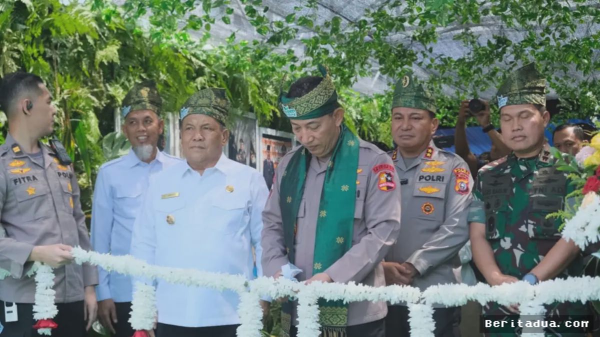 Kapolri Resmikan 80 Jembatan Merah Putih Presisi di Riau