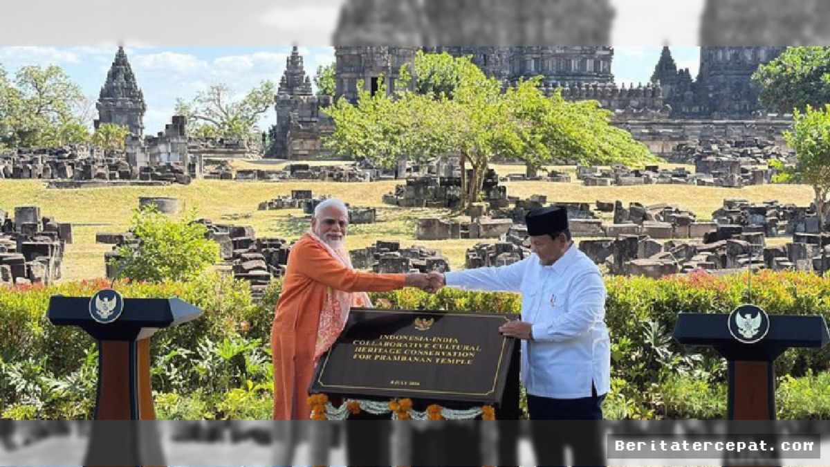Sleman — Prabowo dan PM India Resmi Realisasi Restorasi Candi Prambanan