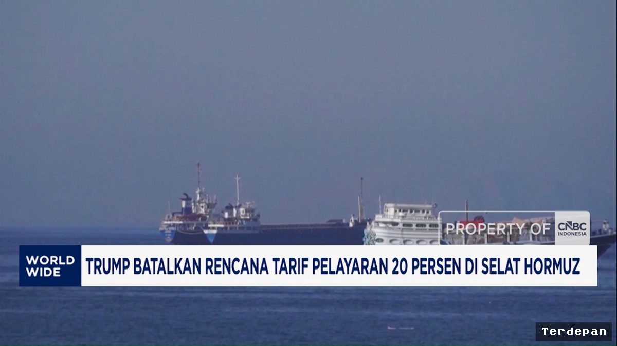 Trump Urung Pungut Tarif 20% untuk Kapal di Selat Hormuz