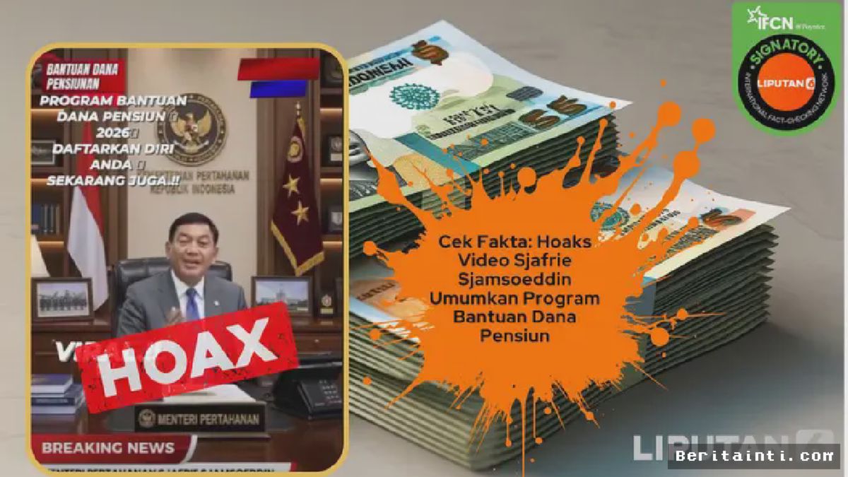 Jakarta — Cek Fakta: Video Penipuan Dana Pensiun Catut Nama Menhan Sjafrie