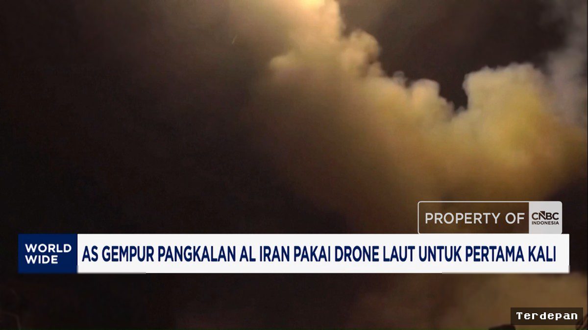 Serangan Drone Laut AS Hantam Pangkalan AL Iran, Cetak Sejarah Baru Perang