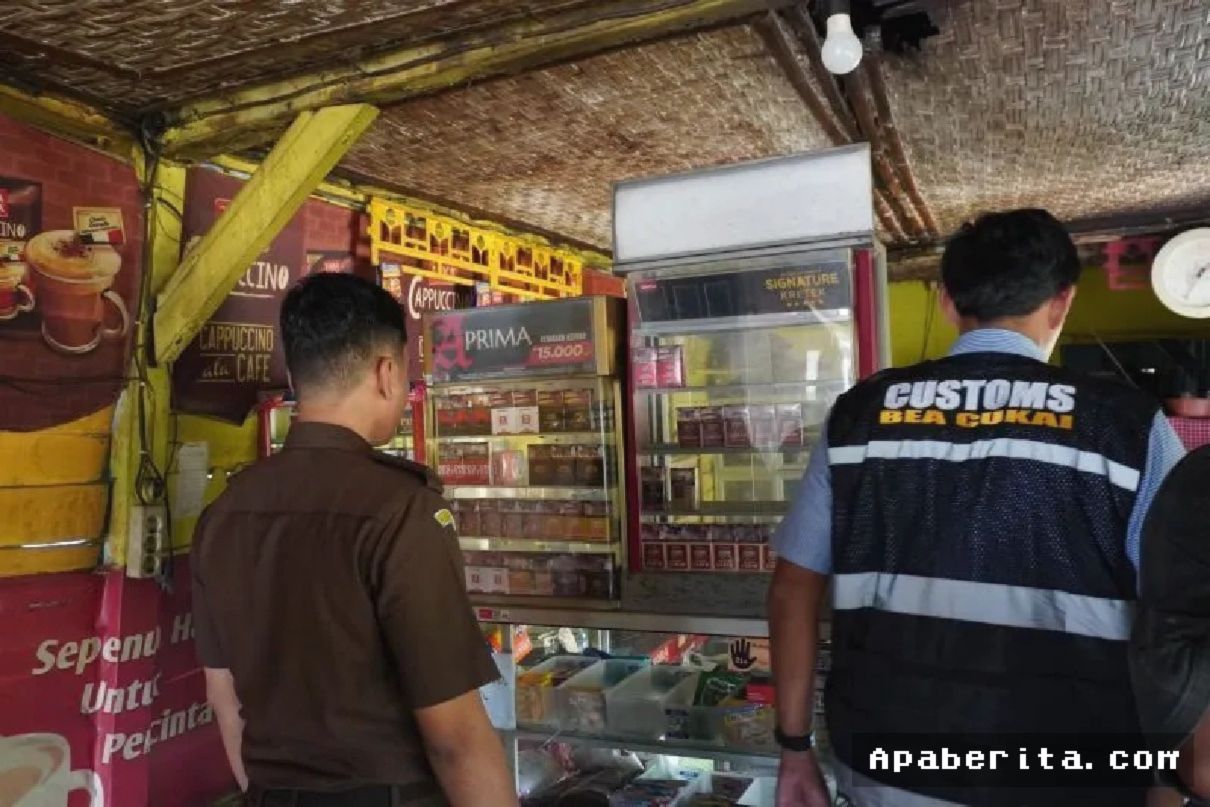 Satpol PP dan Bea Cukai Sita 9.108 Batang Rokok Ilegal di Lamongan