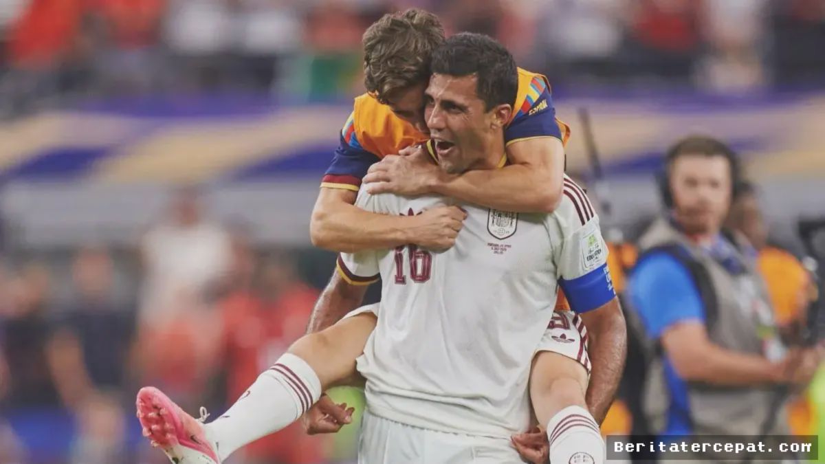 SOFI STADIUM — Rekor 35 Laga Tak Terkalahkan Bikin Spanyol Dijagokan Depak Belgia
