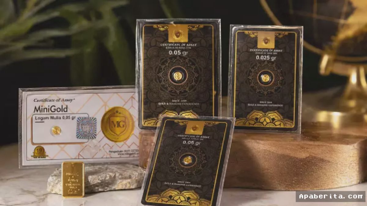 Jakarta — Harga Emas BSI, HRTA, Lotus Archi Turun; Minigold Stabil