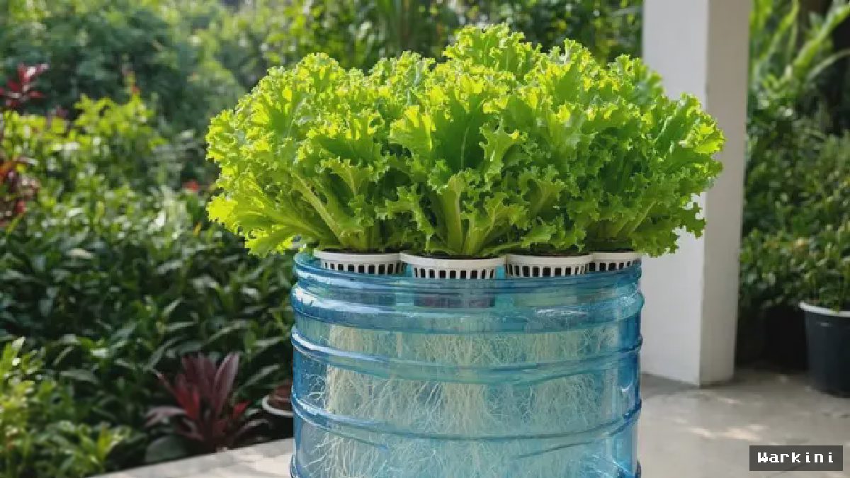 Menyulap Galon Bekas Jadi Kebun Selada Subur di Rumah