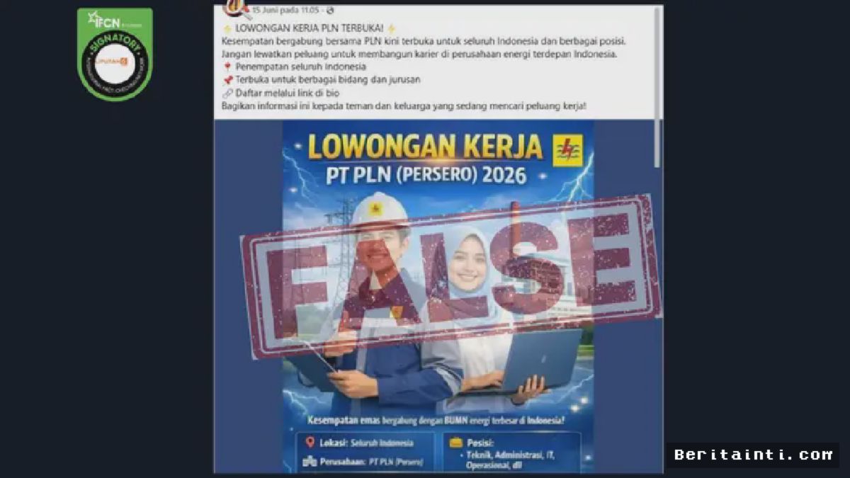 PLN Tegaskan Rekrutmen Lewat WhatsApp Adalah Hoaks