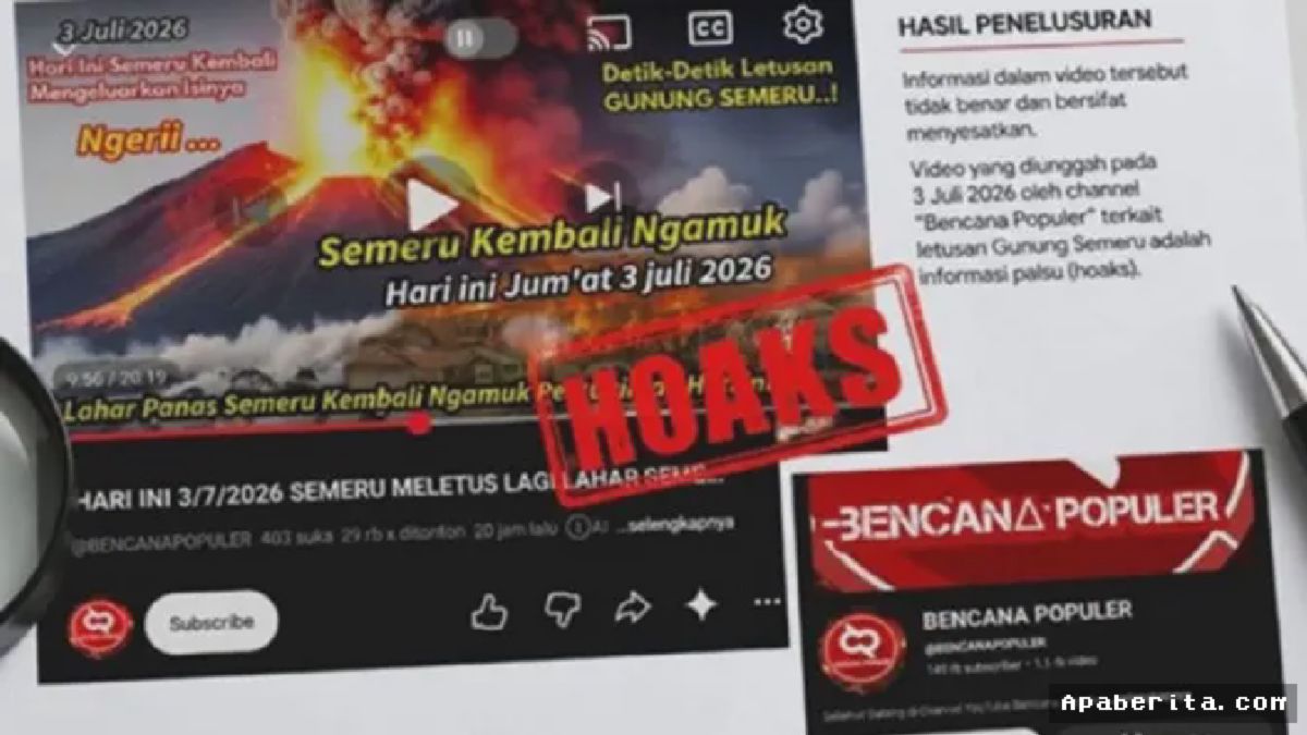 LUMAJANG — Akun Bencana Populer Sebar Hoaks Erupsi Gunung Semeru