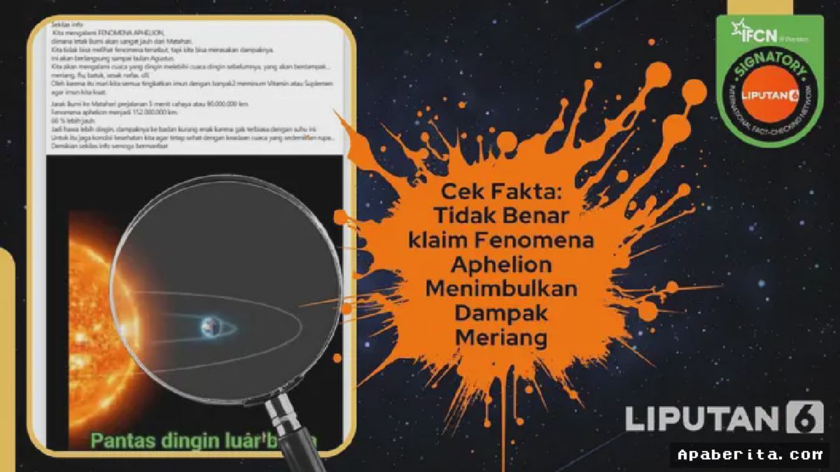 Jakarta — Klaim Aphelion Sebabkan Meriang Akhirnya Dipatahkan