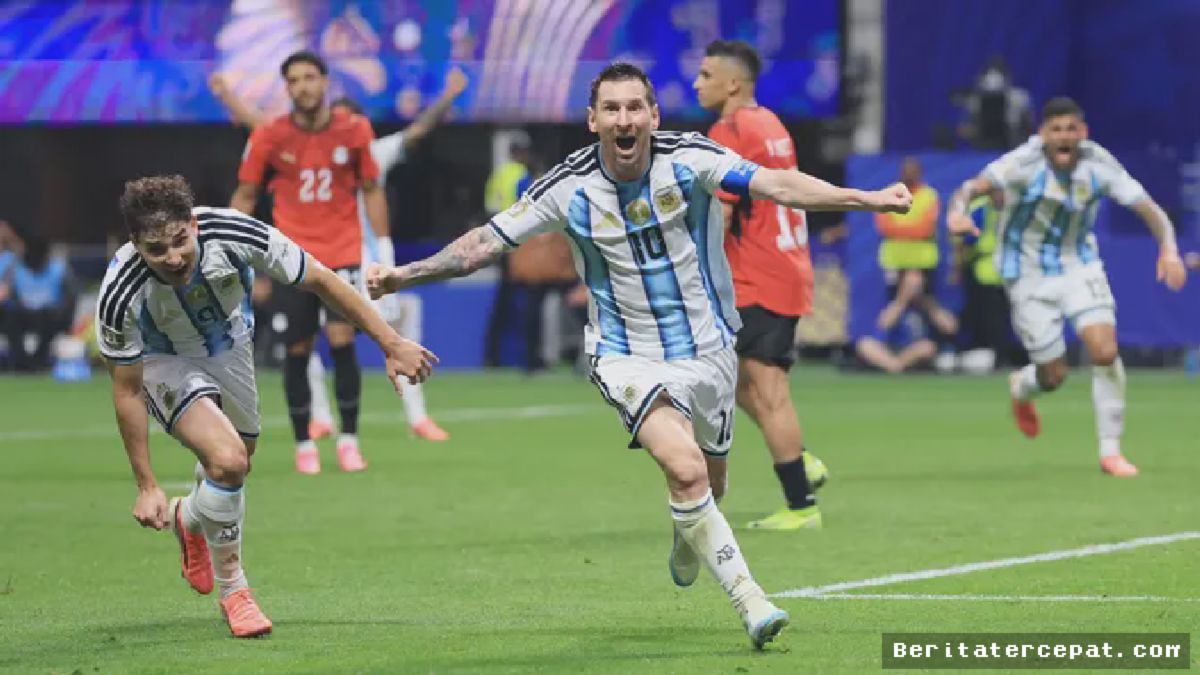 Messi Gol Penentu Argentina Singkirkan Mesir di 16 Besar