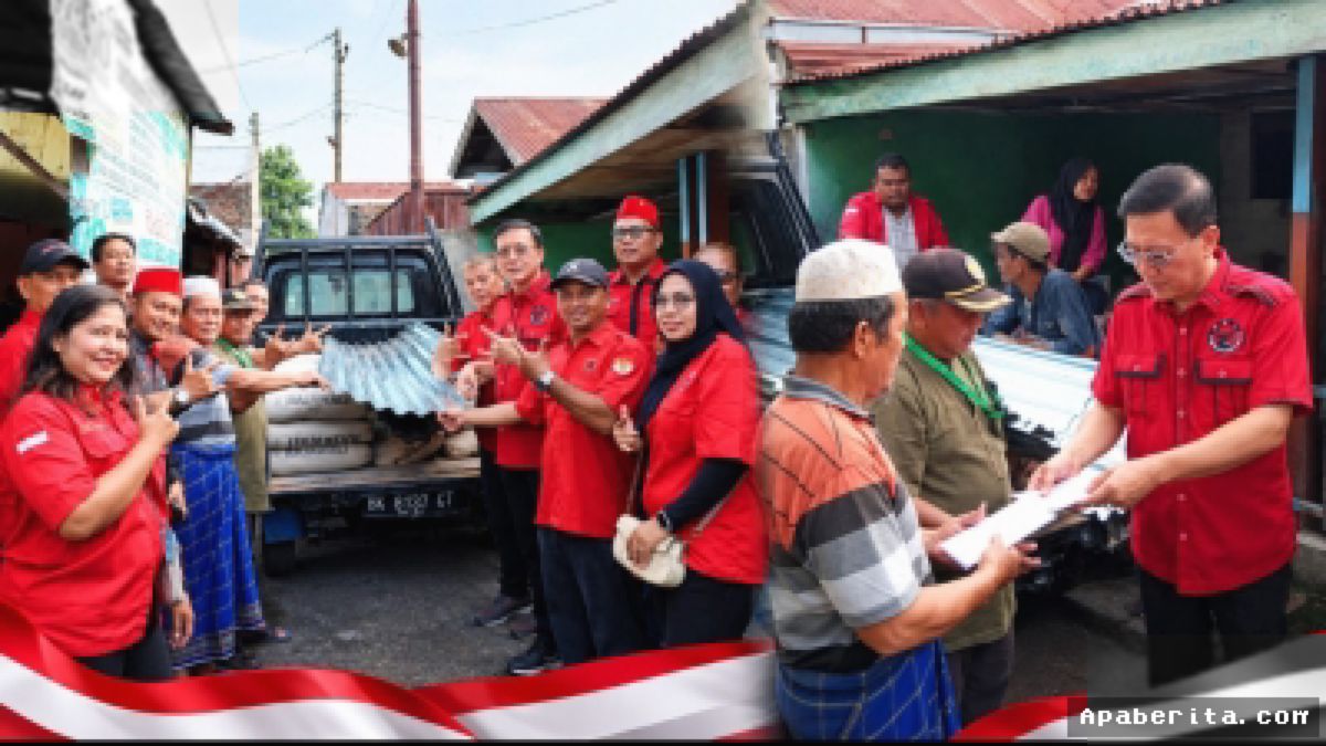PDIP Medan Salurkan Bantuan untuk Korban Kebakaran di Medan Tembung