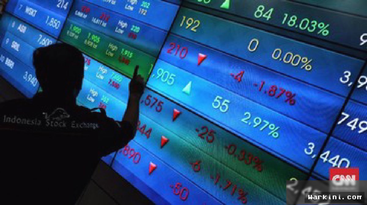 IHSG Terperosok ke Level 6.541 Usai 453 Saham Tumbang