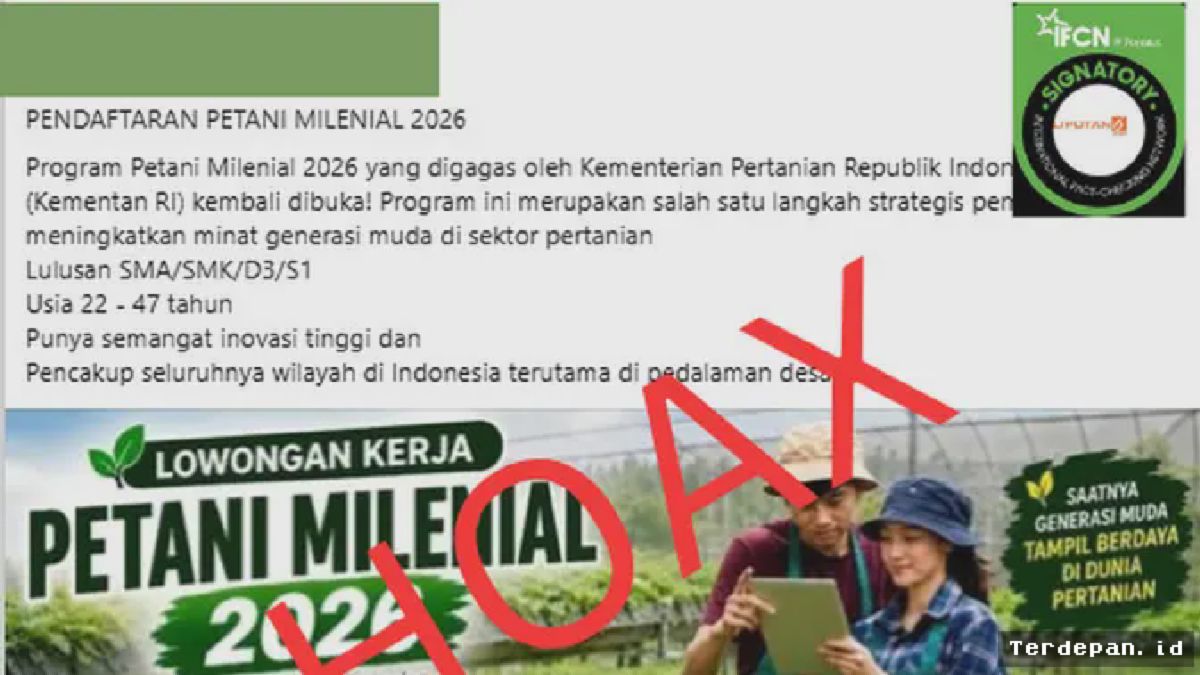 Kementan Imbau Warga Waspadai Tautan Palsu Petani Milenial 2026