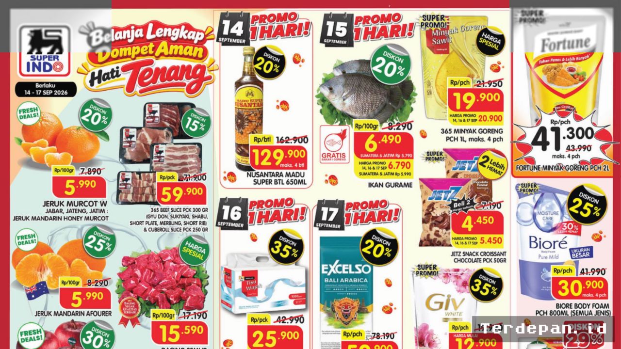 Superindo Pangkas Harga Kebutuhan Pokok Melalui Promo Mingguan Terbaru