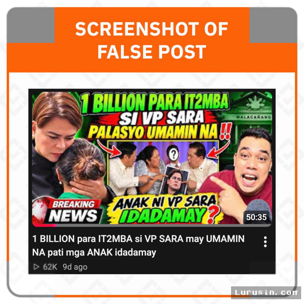 MANILA — Istana Malacanang Bantah Akui Upaya Pembunuhan Sara Duterte
