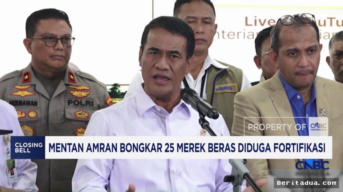 Mentan Amran Bongkar 25 Merek Beras Diduga Langgar Aturan Fortifikasi