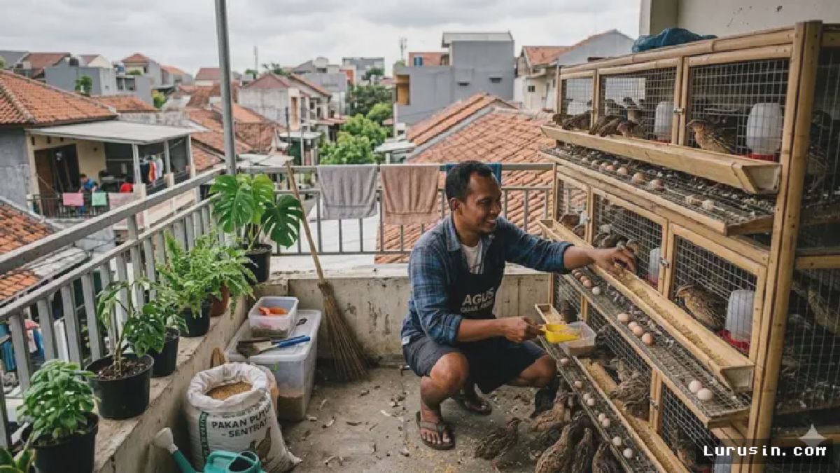 Warga Kota Manfaatkan Balkon Rumah Jadi Lahan Ternak Produktif