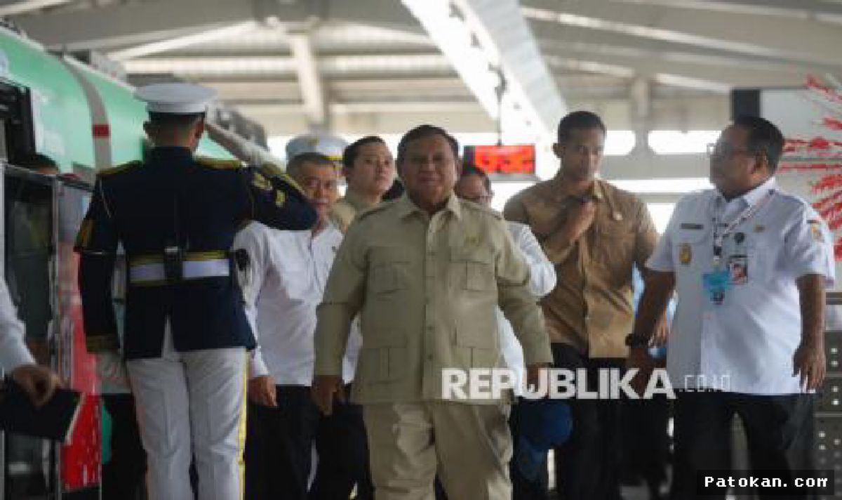 Prabowo Resmikan LRT Jakarta Jalur Kelapa Gading–Manggarai di Stasiun Manggarai